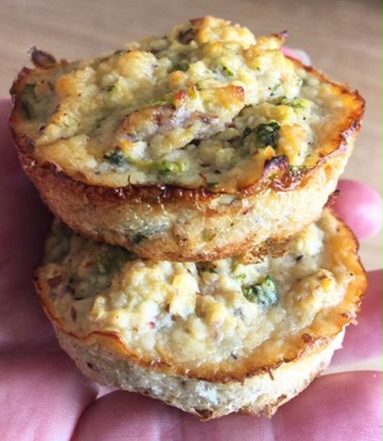 Low FODMAP and low carb zucchini muffins